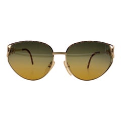 Christian Dior Vintage Gold Metal Sunglasses 2750 59-15 135 mm