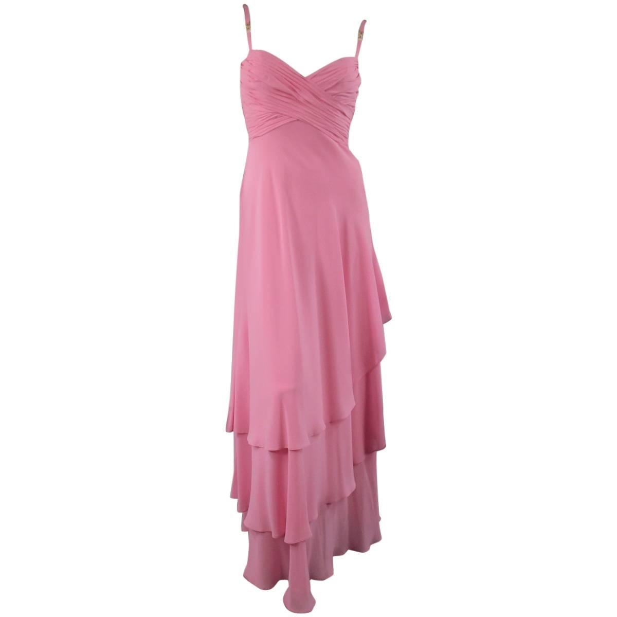 ESCADA COUTURE Pink Silk Evening Gown at 1stDibs | escada evening gowns ...