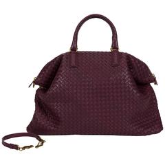 Bottega Veneta Purple Woven Leather Hobo Bag