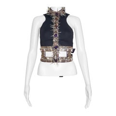 F/W2013 L#39 NEUES VERSACE PURPLE T-STRAP VERZIERTES HARNESS mit CRYSTALS 40 - 6