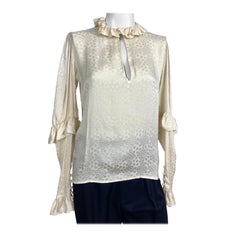 Vintage Yves saint Laurent Rive Gauche silk blouse from 1970