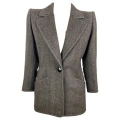 Vintage Yves saint Laurent Haute couture wool jacket 