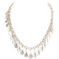 RLM by Robert Lee Morris Sterling Tear Drop Charm Necklace 