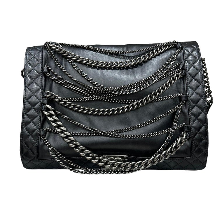 2014 Chanel Boy XL Limited Edition Shoulder Bag Multi Chains at