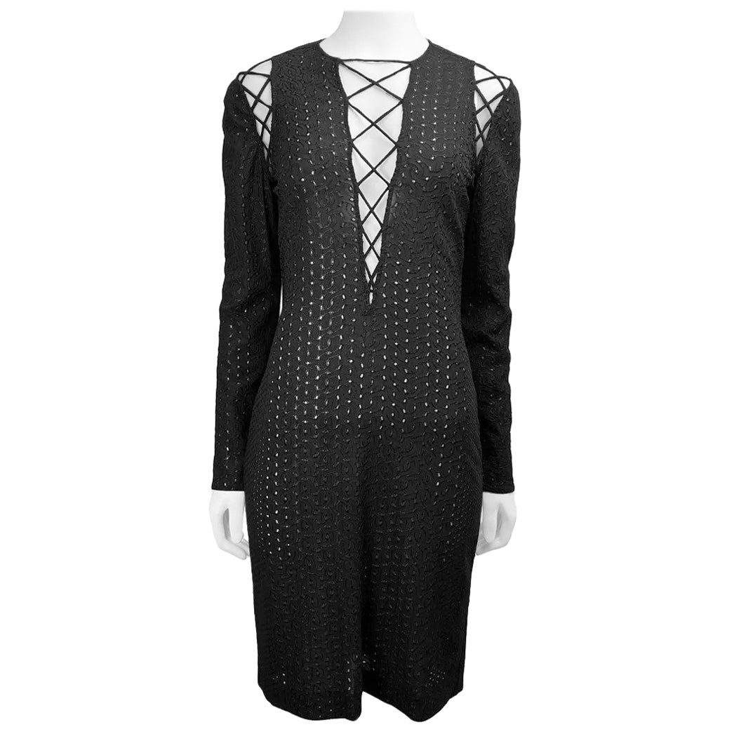 Iconic 1992 Gianni Versace Couture Bondage Dress at 1stDibs donatella