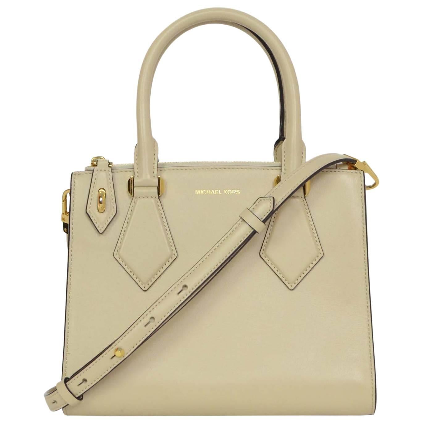 Michael Kors Vanilla Small Casey Satchel Bag/ Strap rt. $900