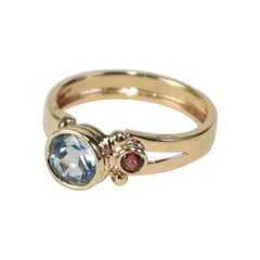 Topaz Garnet Ring