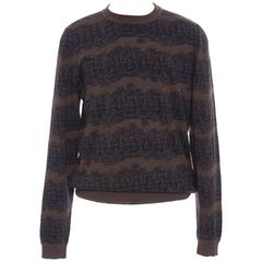 Louis Vuitton Christopher Nemeth Men's Wool Sweater With Rope Pattern, Fall 2015 10
