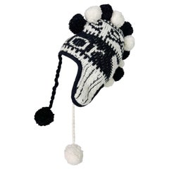 2000s Dior by John Galliano Mohawk Logo Knit Hat