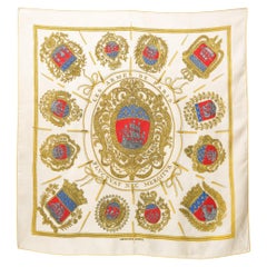 1954 Hermes Les Armes De Paris by Hugo Grygkar Silk Scarf