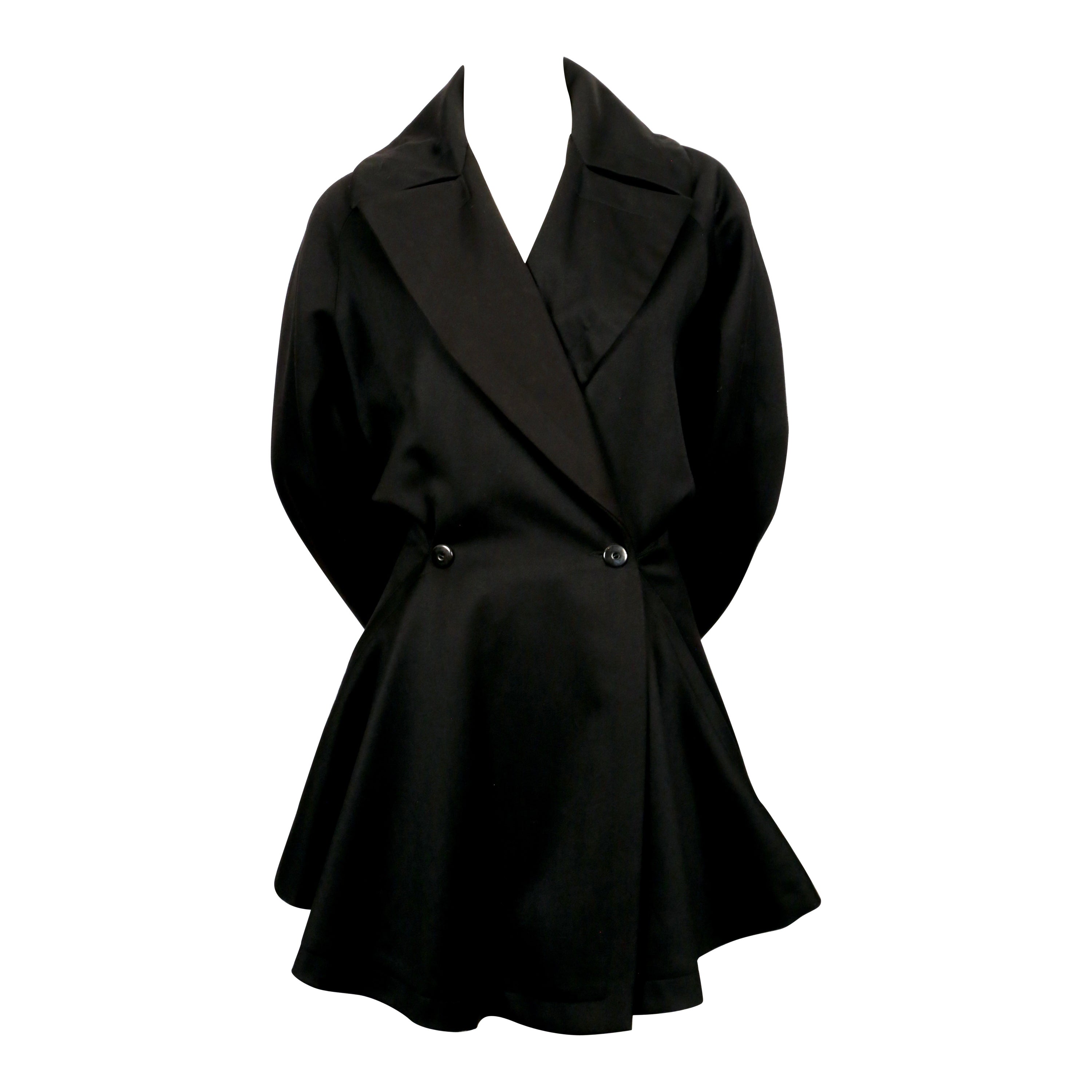 Men's Gucci Black Wool and Cashmere Trench Coat at 1stDibs