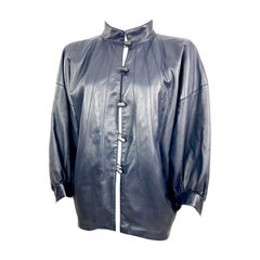 Vintage lamb leather jacket by Yves saint laurent rive gauche  from the 1980s