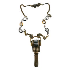 JEAN PAUL GAULTIER Statement Art Deco Inspired Sautoir Necklace