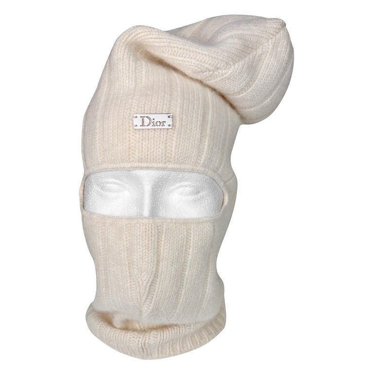 2000s Dior by John Galliano Cashmere Balaclava For Sale at 1stDibs