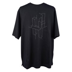 T-shirt Hermès en coton kaki avec broderie 3D kaki pour hommes, taille L