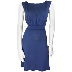 Chanel Blue Knit Dress