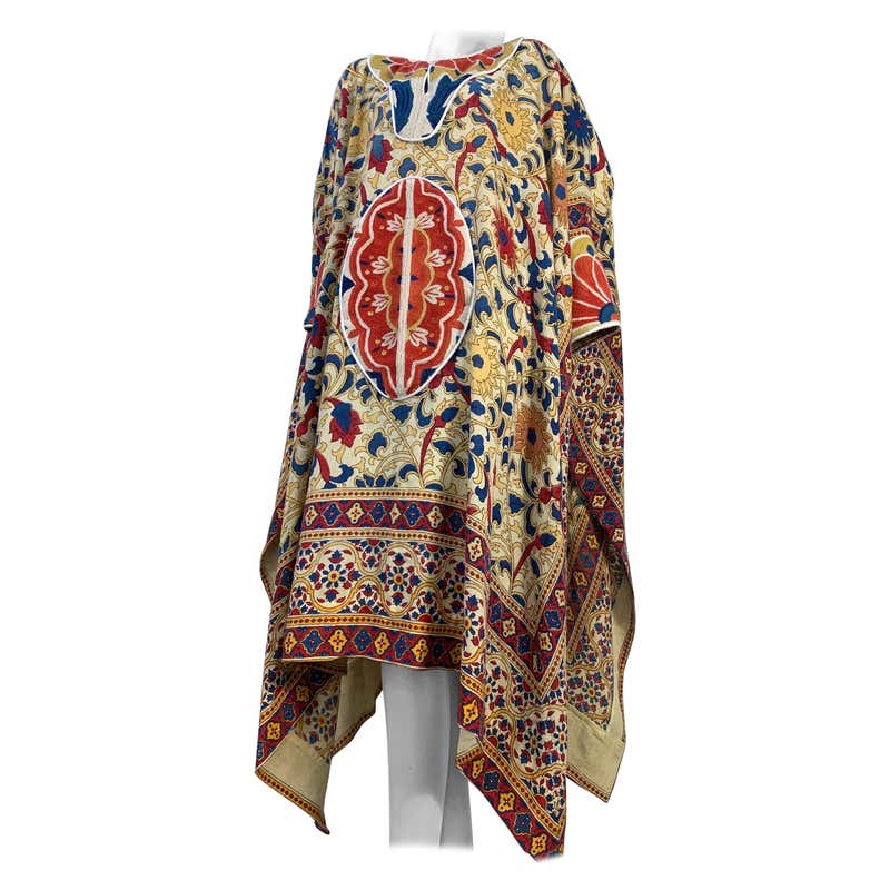 1875 Dramatic Sleeve and Watteau Back Robe Déshabillé In Victorian ...