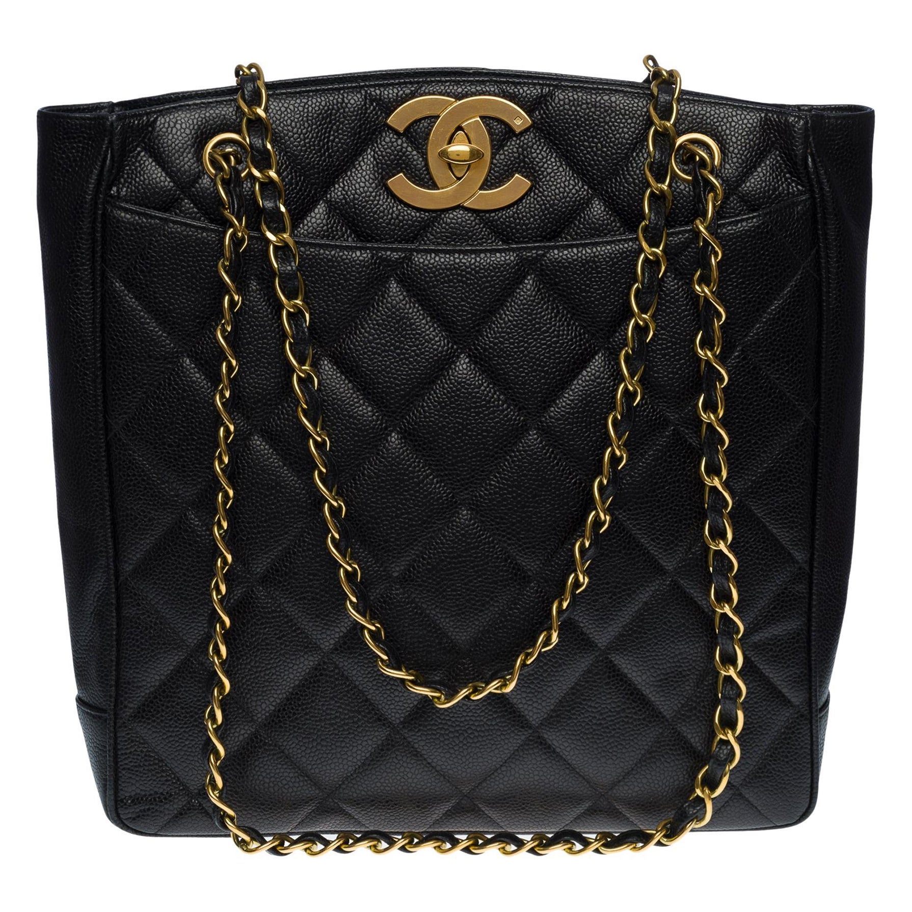 Chanel Leather Tote Bag - 368 For Sale on 1stDibs