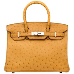 Ostrich Hermès Handbags for Women - Vestiaire Collective