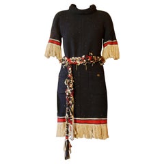 Robe Chanel en cachemire et soie, taille FR 38, 2010