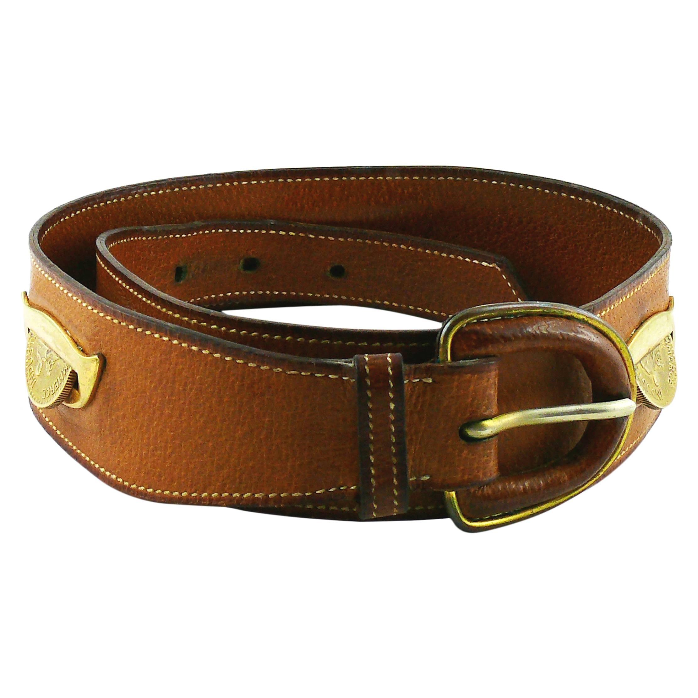 Hermes Vintage 1950s Rare "Tirelire" Belt