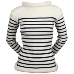 Maglione a righe JEAN PAUL GAULTIER anni '90 con finiture imbottite