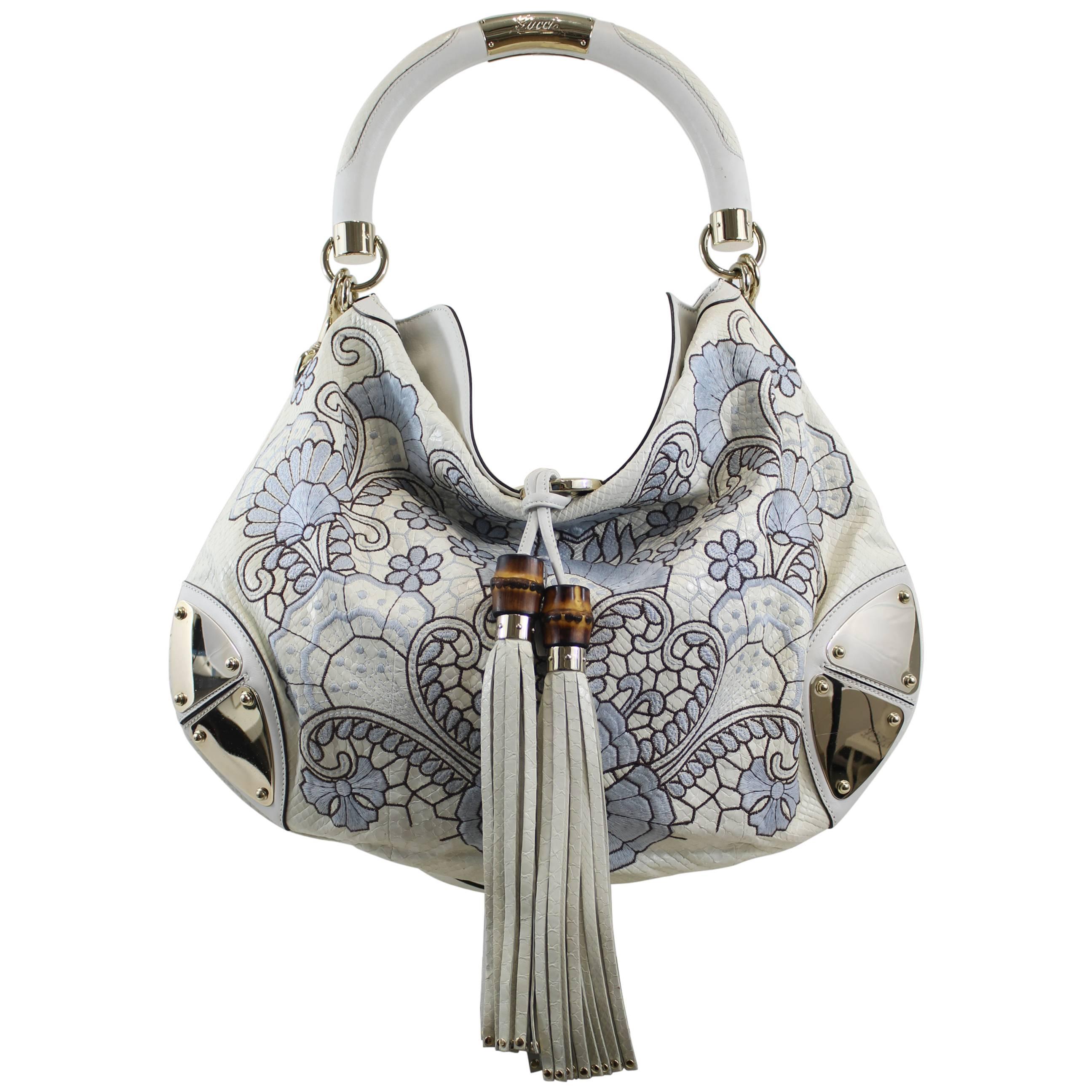 Gucci Indy White Snake Bag. Free standard Shipping
