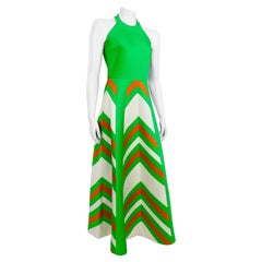 Late 60s Vintage Maggy Rouff long trapeze dress