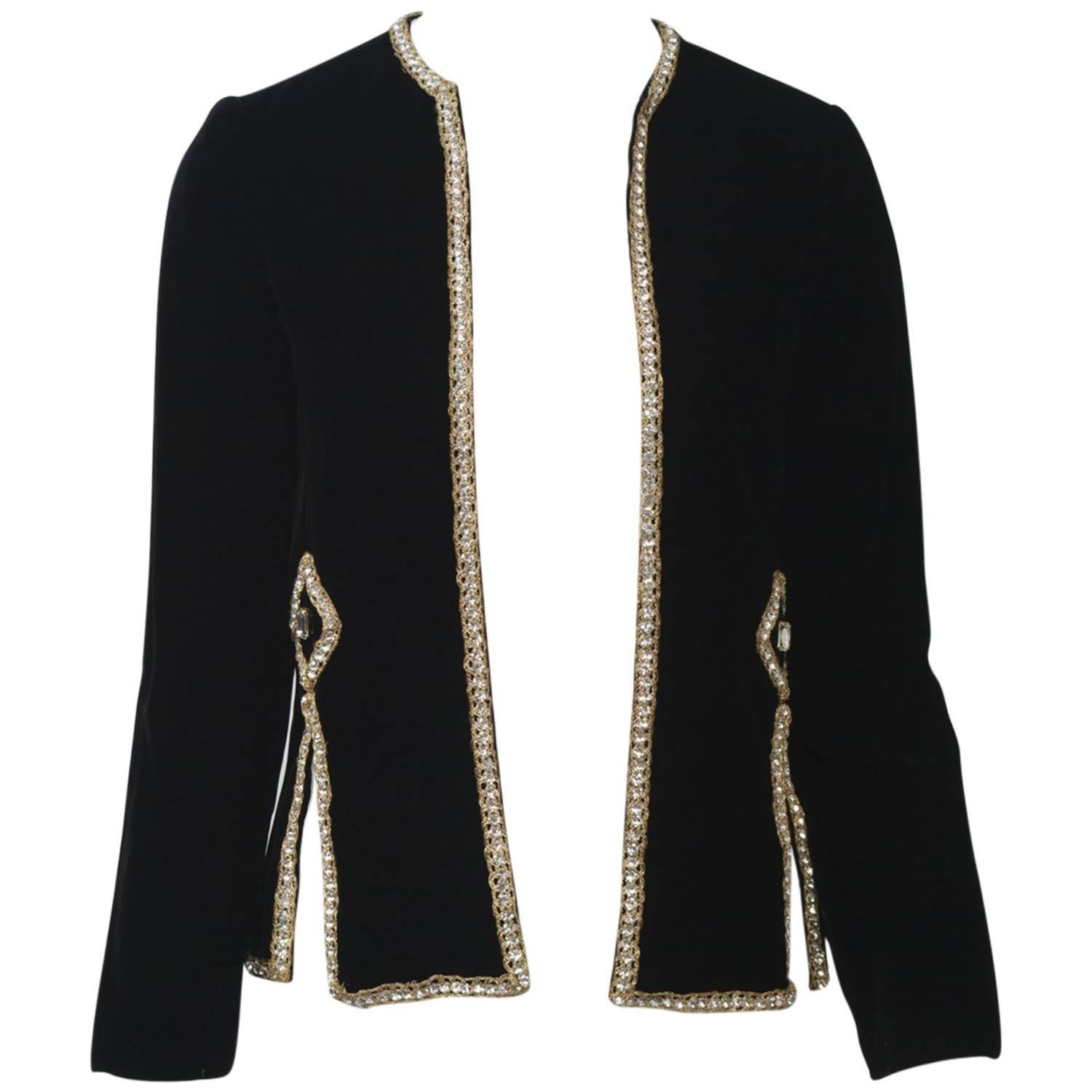 Malcolm Starr Black Velvet Jacket