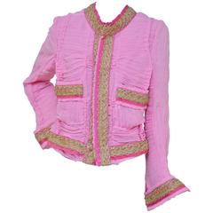 Rare Runway AD 2007 Junya Watanabe  Comme des Garcons  Hot Pink  Jacket  NEW  S