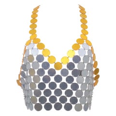 Top vintage in oro e argento