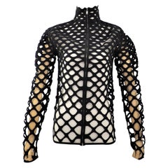 Valentino black see through jacket 