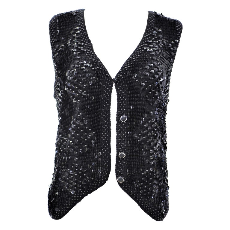 Kori Sequins V Neck Set - Black