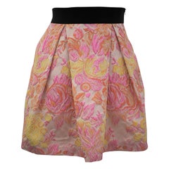 Vintage flower multicoloured skirt