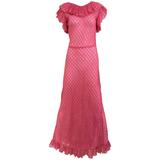 1930s Pink silk dress