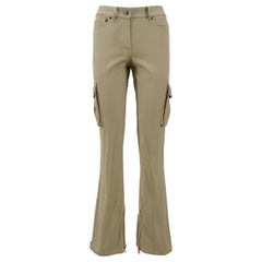 John Galliano SS-2003 Cotton Herringbone Cargo Pants