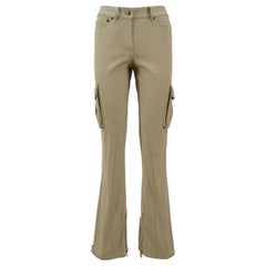 John Galliano SS-2003 - Pantalon cargo en coton à chevrons