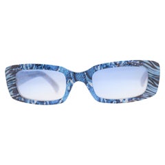 Occhiali da sole vintage Pitti donna blu