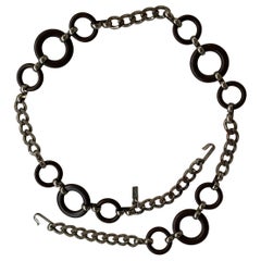 Yves Saint Laurent 1970s Chain Belt Necklace 
