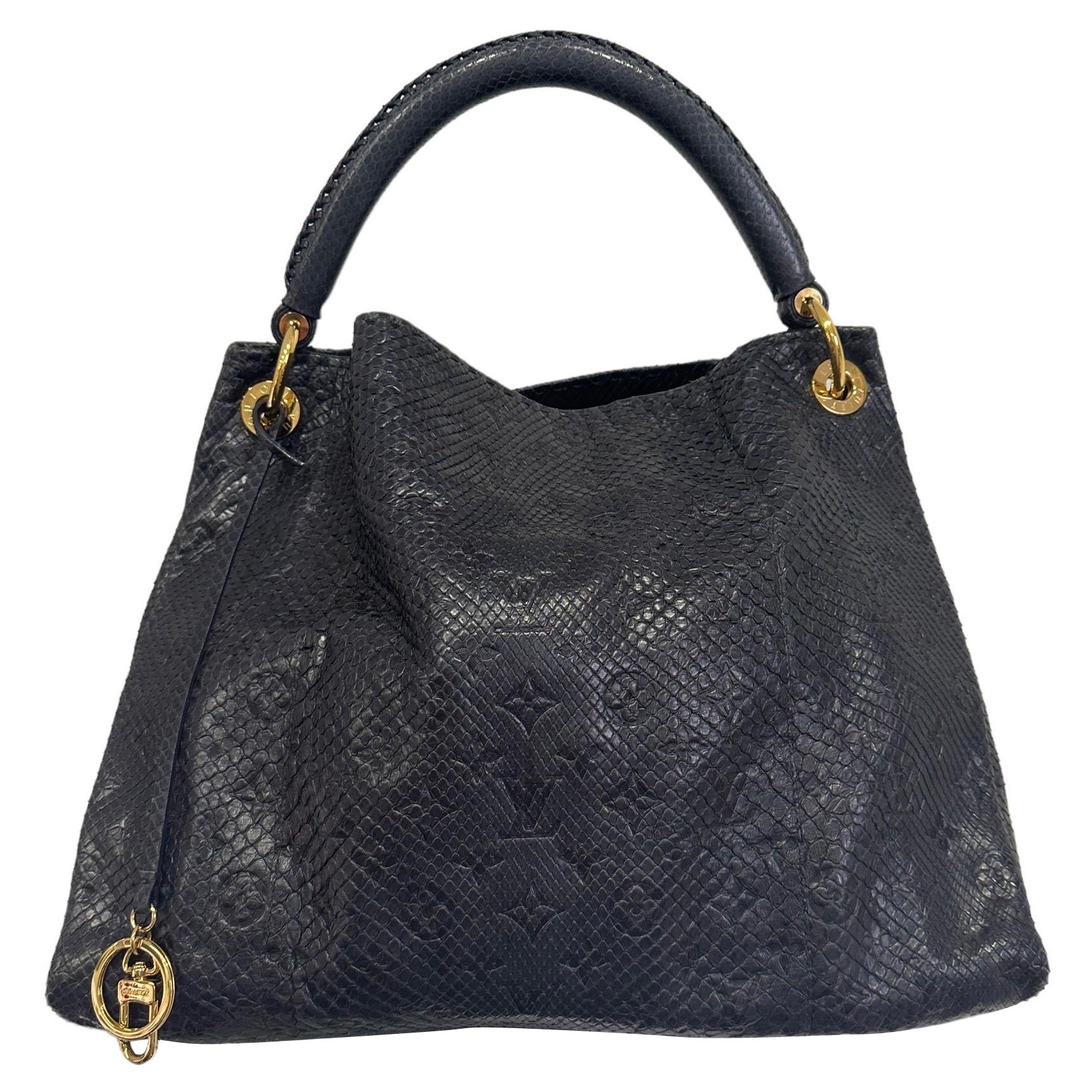 Louis Vuitton Artsy GM Blu Leather Top Handle Bag