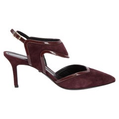 Pre-Loved Nicholas Kirkwood Women's Burgundy Leda Ankle Strap Pumps