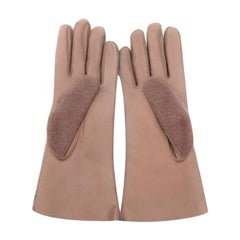 Burberry Dusty Pink Short shearling gloves - Size 8