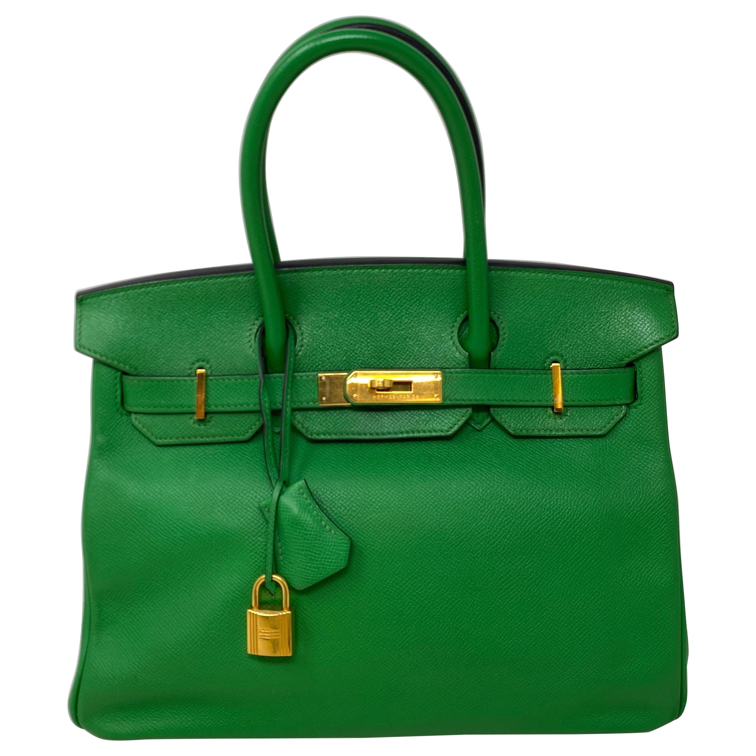 Hermes Bamboo Birkin 30 Bag 