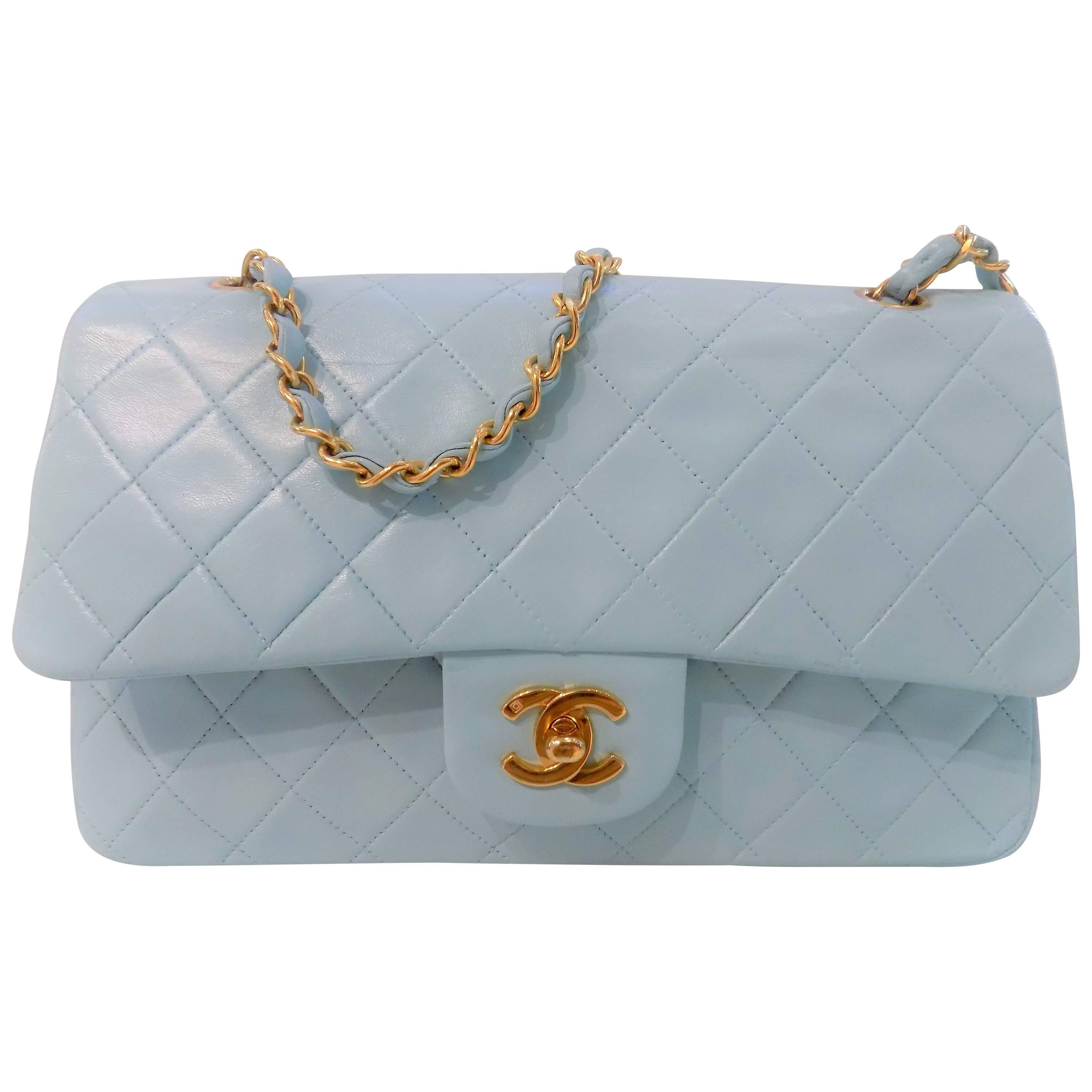 Chanel Light Blue 2.55 Leather Bag