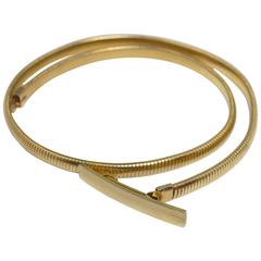 70er Jahre Gold Stretch Gürtel