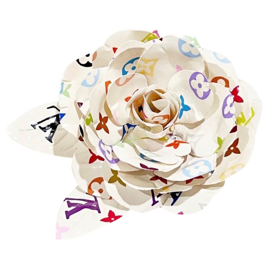 Louis Vuitton Murakami White Monogram Multicolor Chrissie MM at 1stDibs