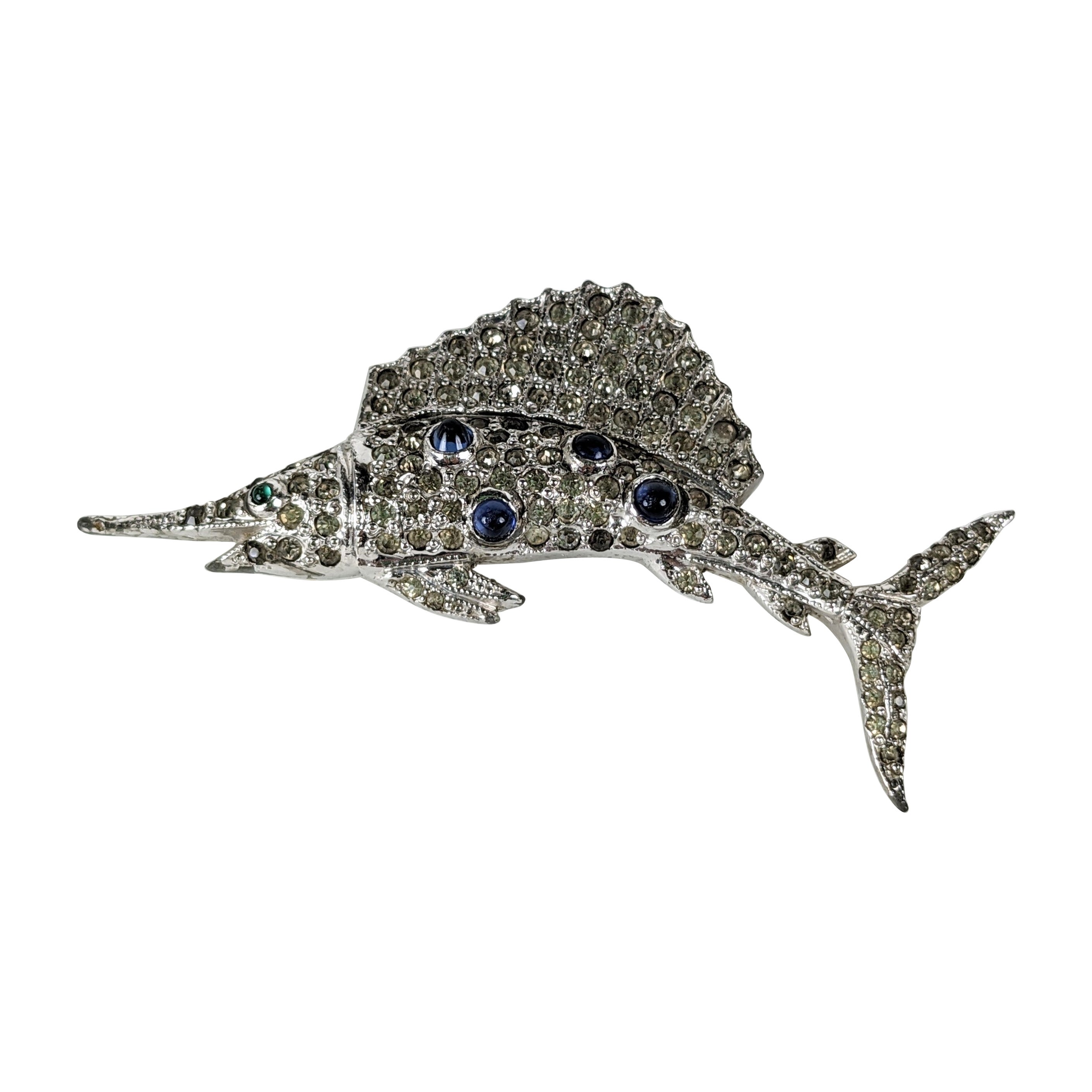 Trifari Alfred Phillipe - Poissons à voile Art déco