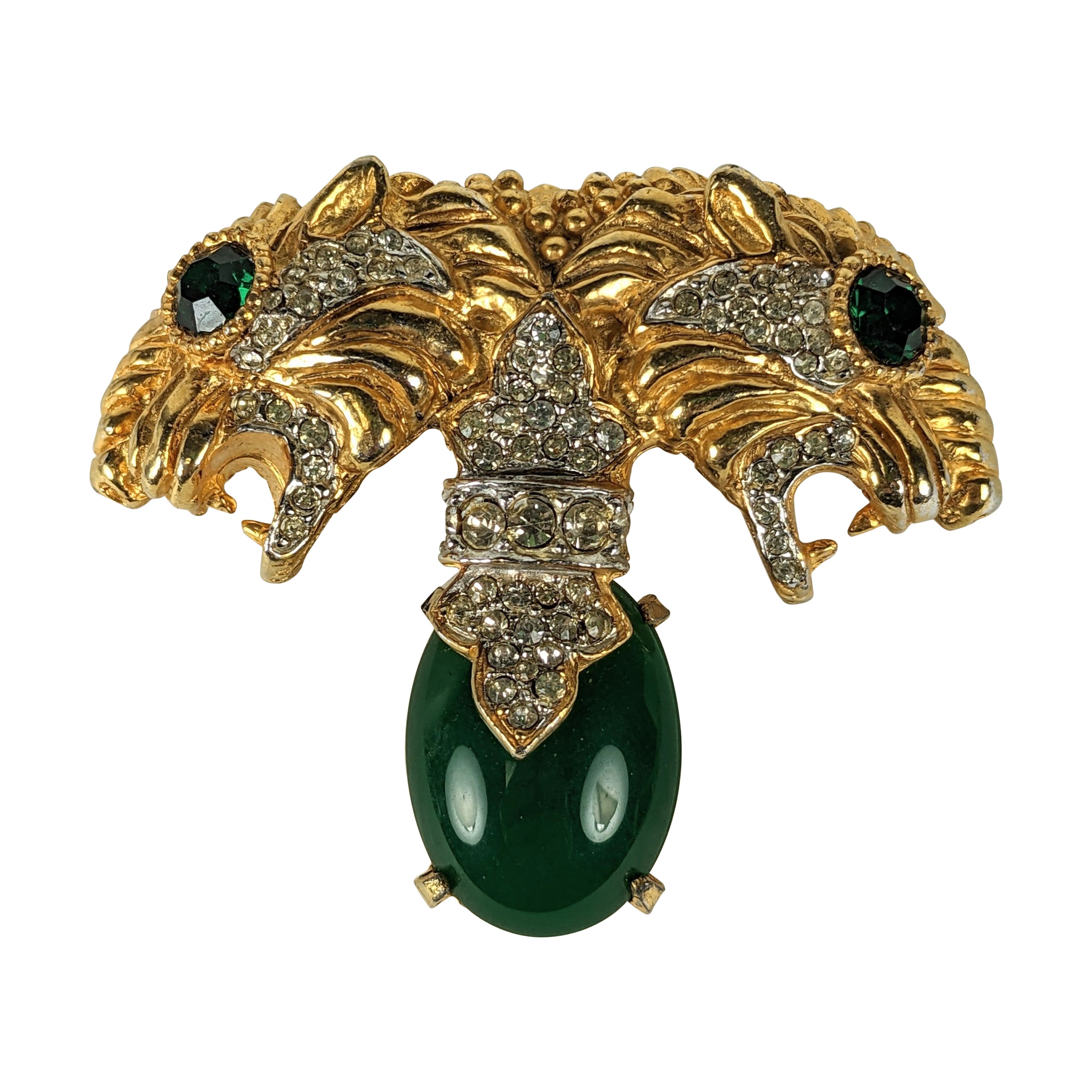 Pauline Rader Jeweled Panther Brooch For Sale