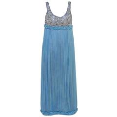 Christian Lacroix Haute Couture Fall 2006 Runway Embellished Tulle Dress Mint