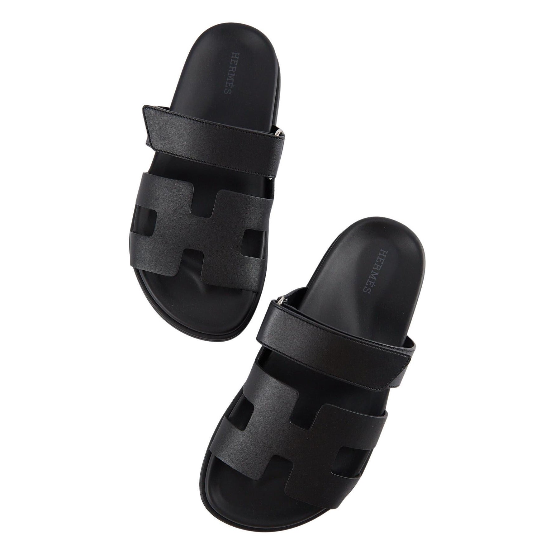 HERMÈS CHYPRE SANDAL Black - Size 34.5 For Sale at 1stDibs | hermes chypre  sandals, claquette hermes chypre, hermes chypre sandals white
